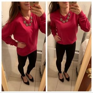 Inesis V-Neck Pink Sweater